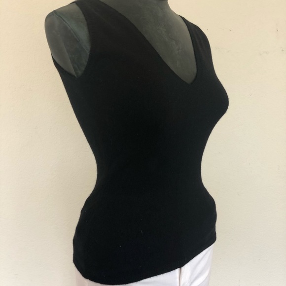 Prada Cashmere V-Neck Sleeveless Top - Picture 5 of 8